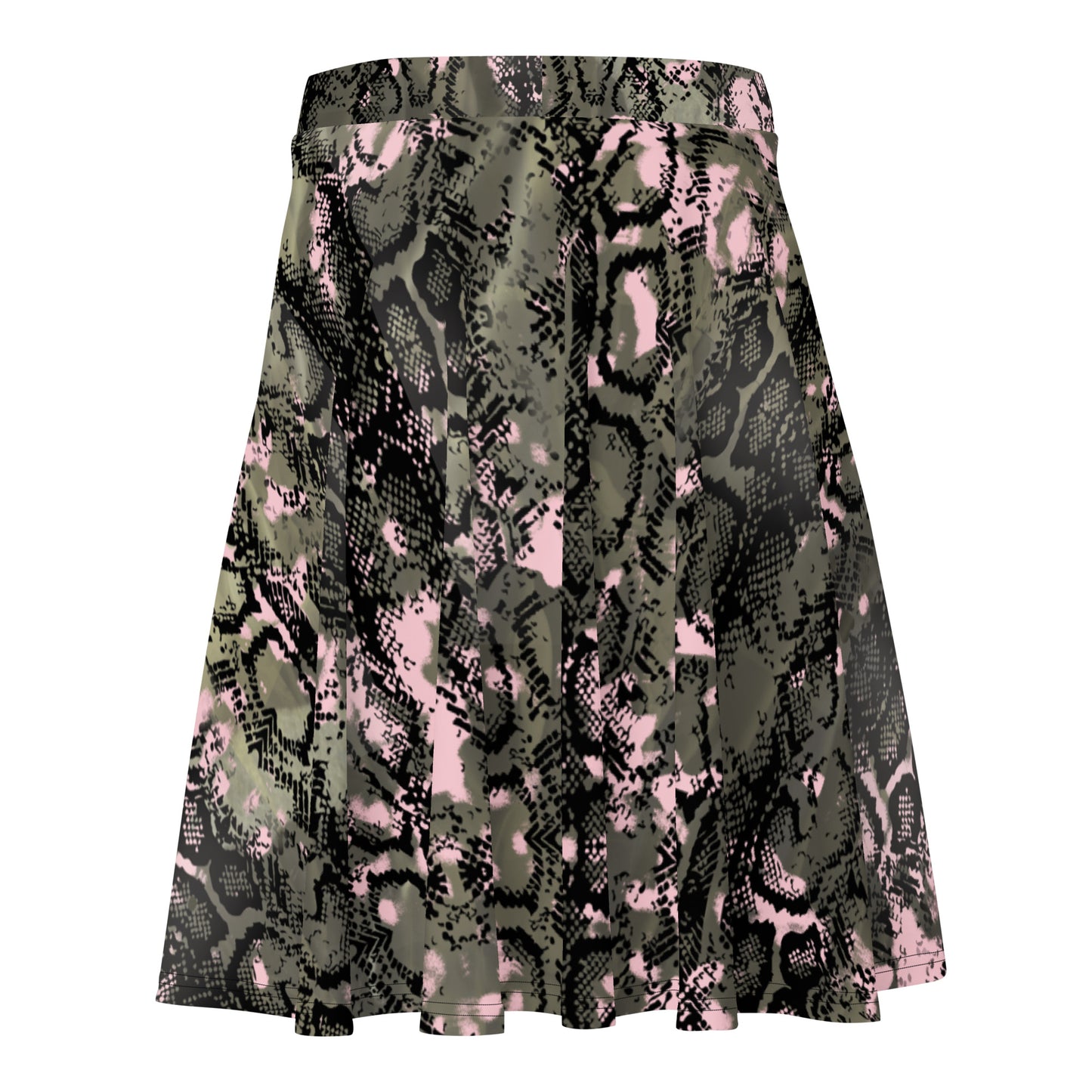 Lordela Green Snake Skin Skater Skirt