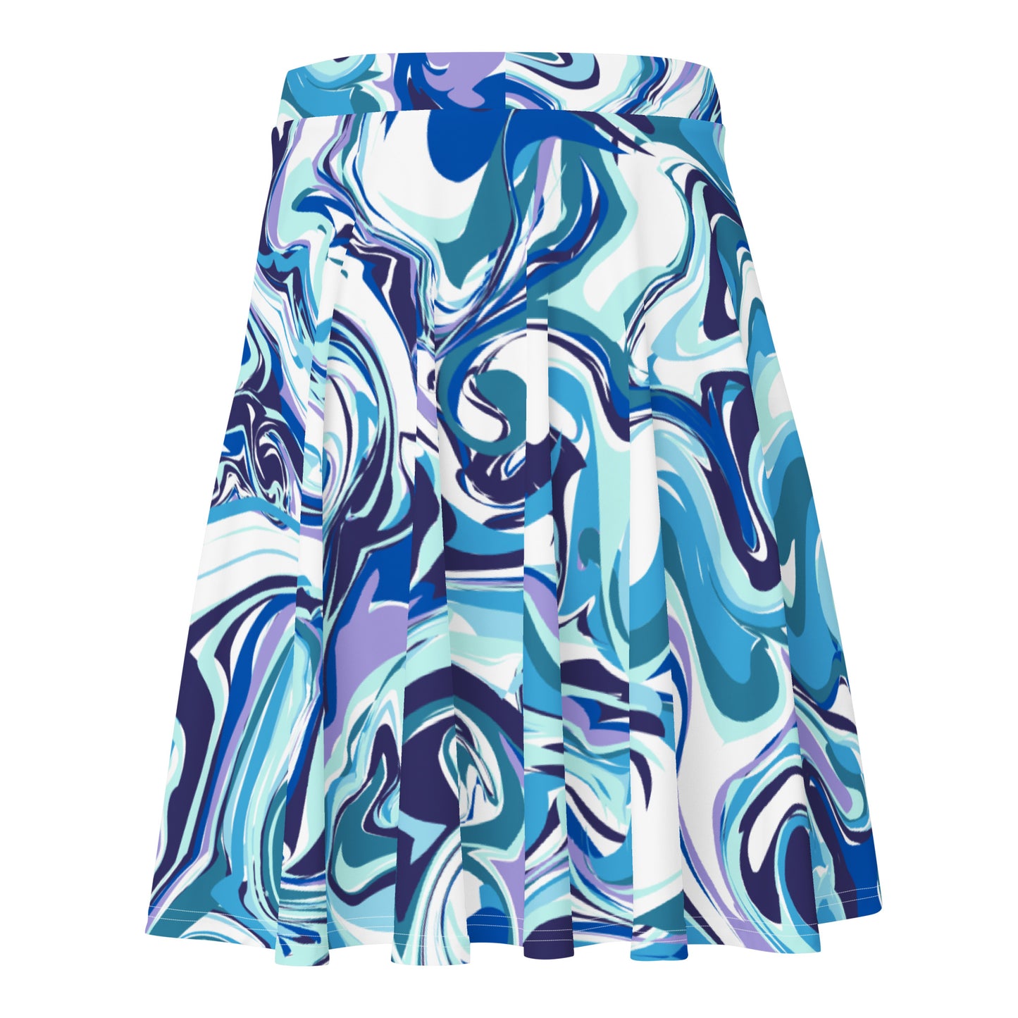 Lordela Blue Marble Skater Skirt