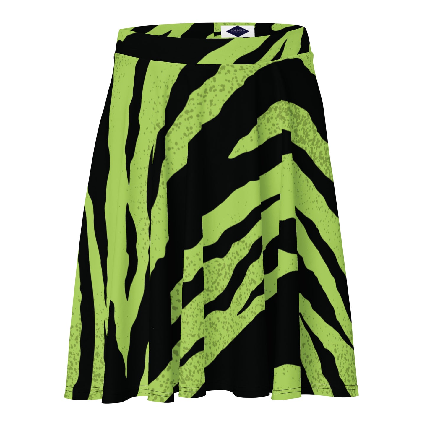 Lordela Green Tiger Skater Skirt