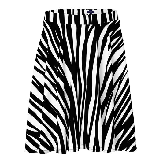 Lordela Zebra Print Skater Skirt