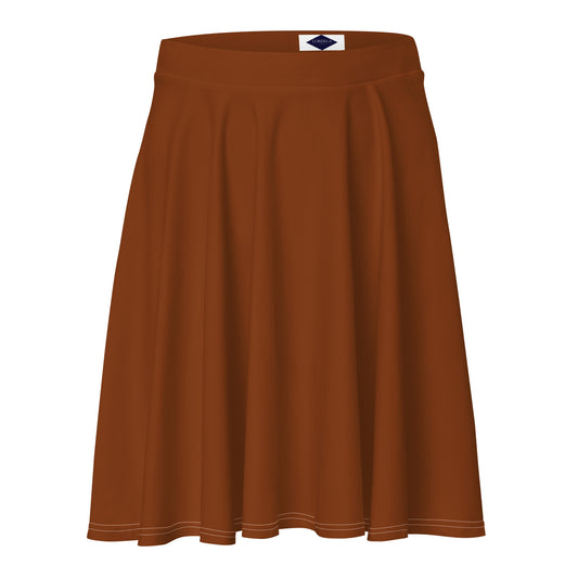 Lordela Saddle Brown Skater Skirt